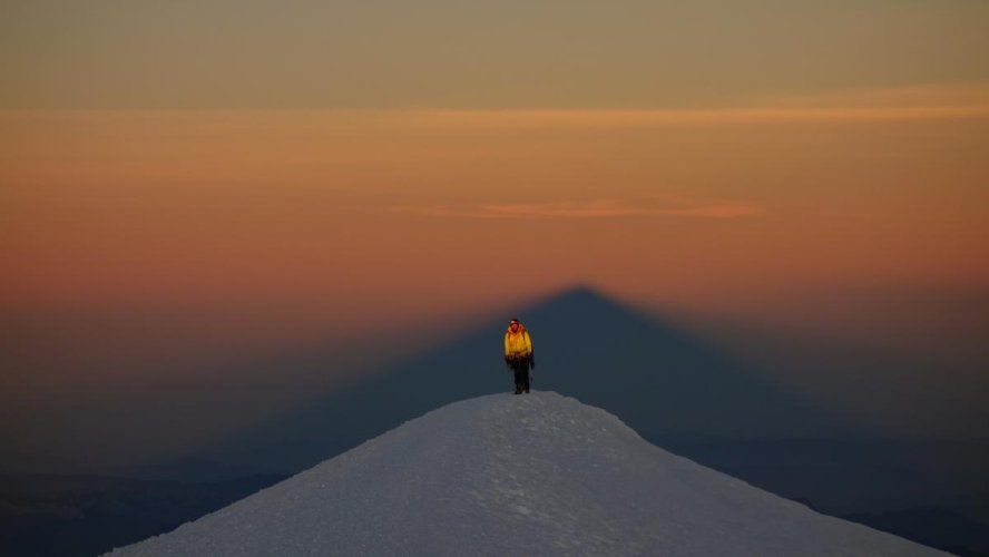 Lever du soleil au Mont-Blanc