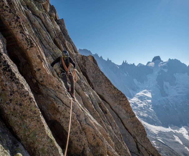 Descente du Moine début août