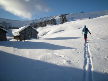 Ski de randonnée au dessus de Saint-Gervais